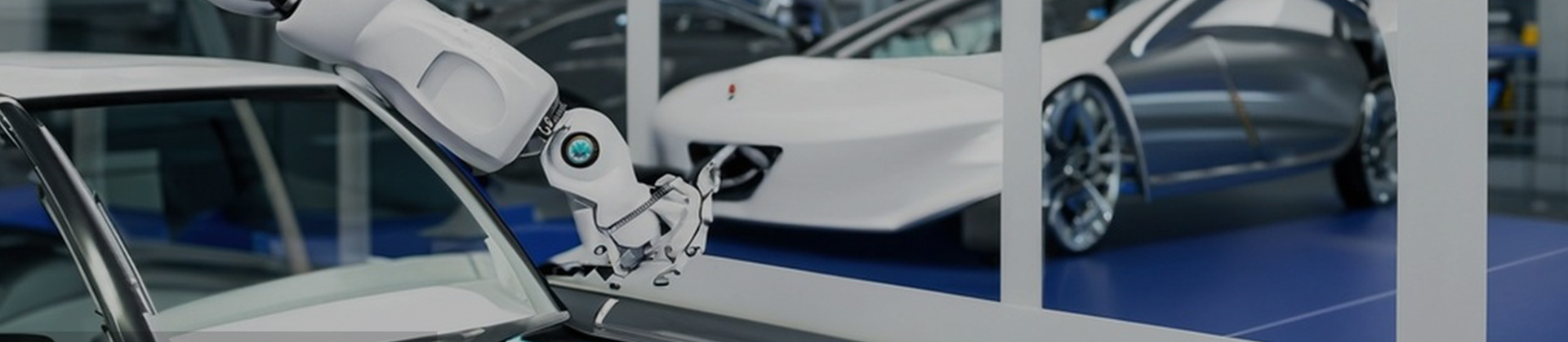 Auto di manutenzione del robot in garage
